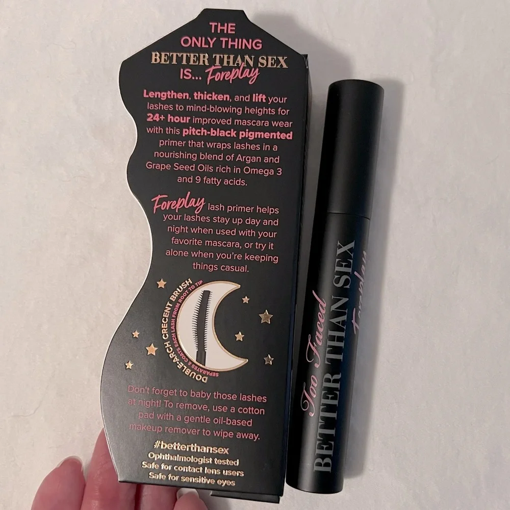 🌟NIB🌟 TOO FACED Better than Sex Foreplay 24-Hour Lash Primer 🌟FULL SIZE🌟